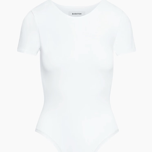 Aritzia Babaton Contour Crew Shortsleeve Bodysuit - Picture 1 of 3